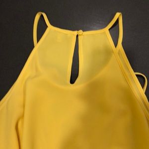 Naked Zebra Tops - Yellow halter with tassel front *donating 12/31* Naked Zebra Tops - Yellow halter with tassel front *donating 12/31*
